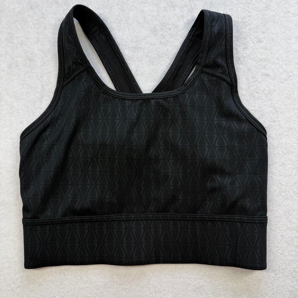Nike Women’s Medium Black Printed Racerback Sports Bra Dri-FIT